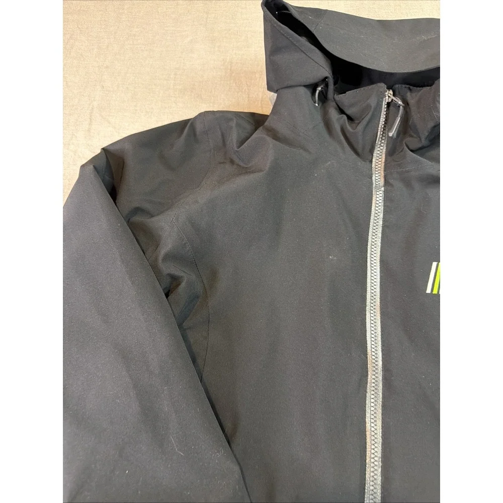 Eddie Bauer Jacket Mens Large Black WeatherEdge Plus 3-in-1 Down Hooded Ski